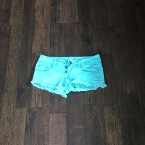Teal shorts
